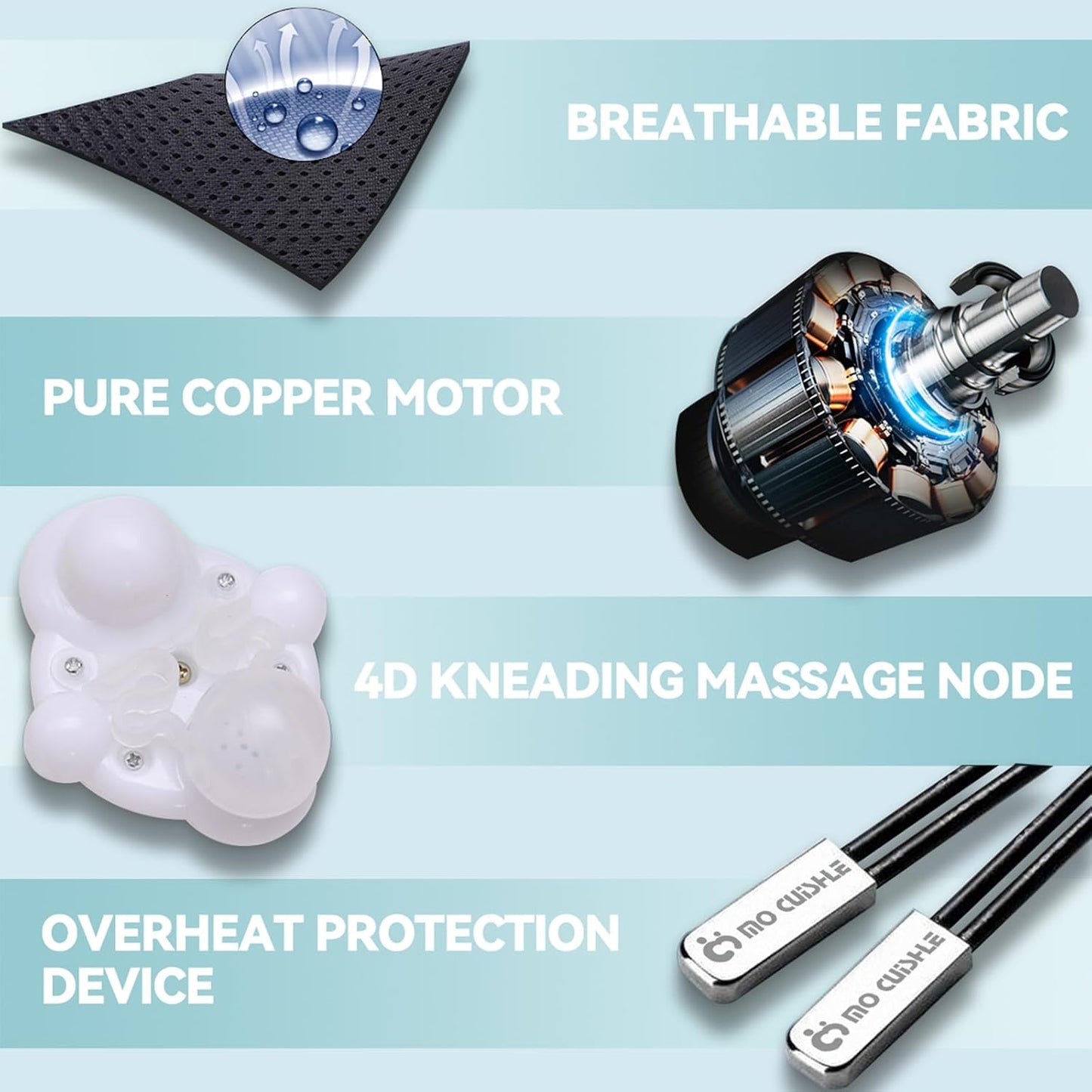 Mo Cuishle Women Men Gifts, Shiatsu Back Shoulder and Neck Massager with Heat, Electric Deep Tissue 4D Kneading Massage, Best Gifts for Mom Dad Wife Husband her Him, Christmas, Birthday (NOT Cordless)