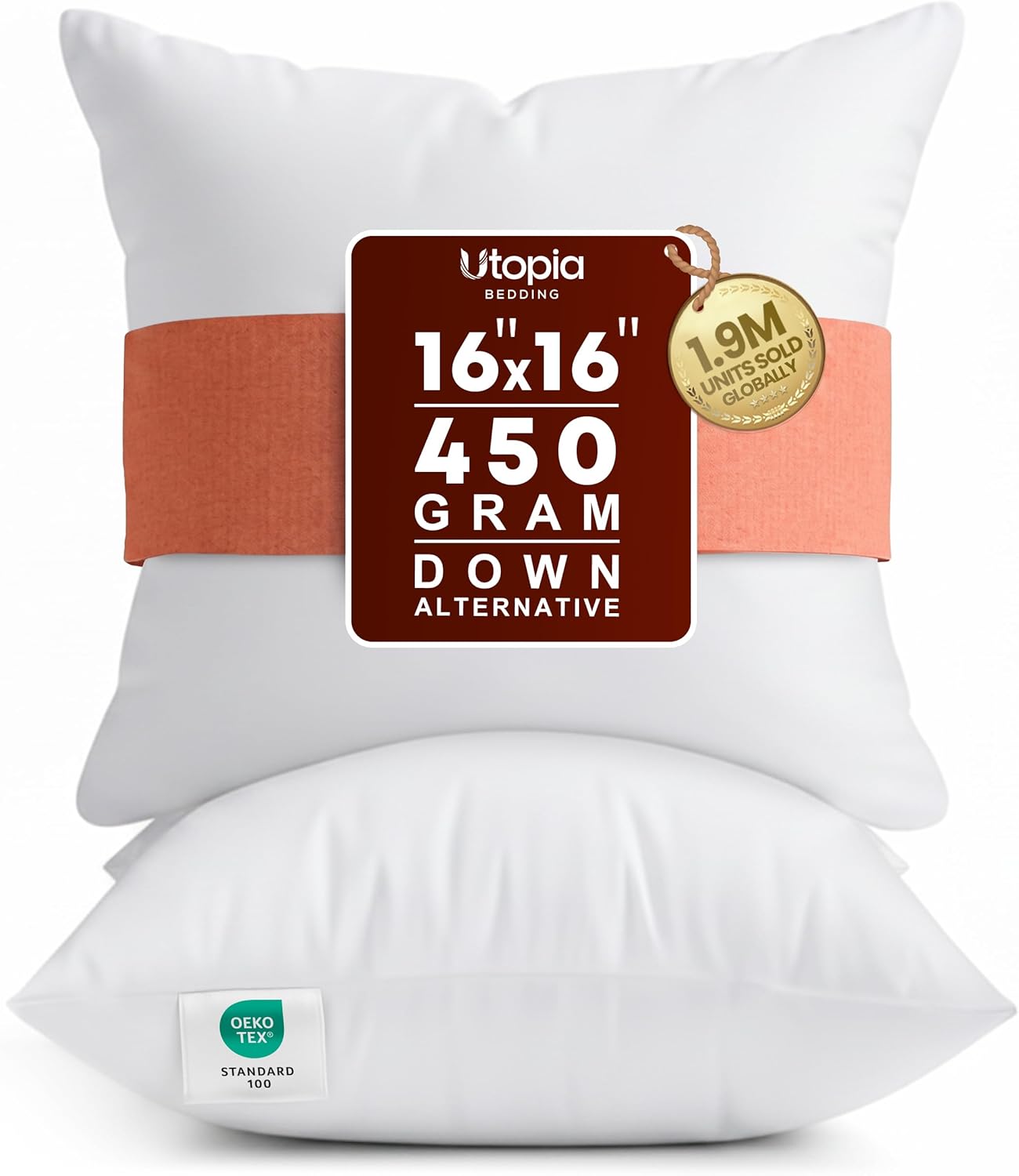 Utopia Bedding 12x20 Pillow Inserts, Set of 2, White – Indoor Decorative Throw Pillows for Bed, Sofa & Couch – Soft, Supportive & Fluffy Cushion Inserts