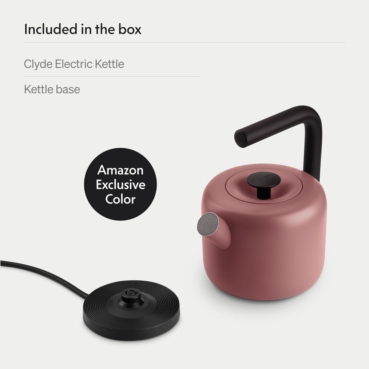 Fellow Clyde Electric Kettle 1.5 Liter - Fast Boil, Drip-Free Spout