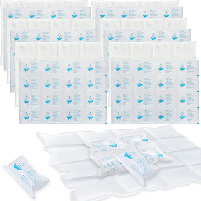 Reusable Ice Packs for Shipping & Coolers Dry Ice for Shipping Frozen Food Cold Pack for Lunch Bags, Long Lasting Cold Ice Pack Sheets for Transport Food (10 Sheets x 16 Cells)