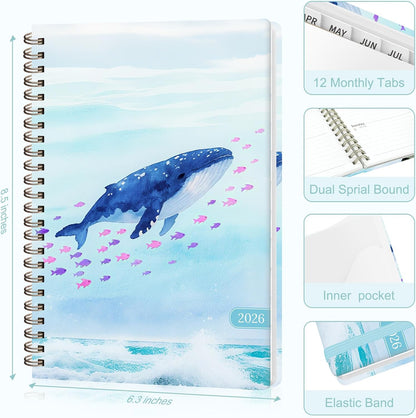 Weekly To Do List Notepad, 52 Sheets, Undated Weekly Planner, Letter Size | 8.5"x11", 100GSM, Thick Paper, Twin-Wire Spiral Bound, Tear Off Desk Pad, For Women & Man, Home School & Office Work