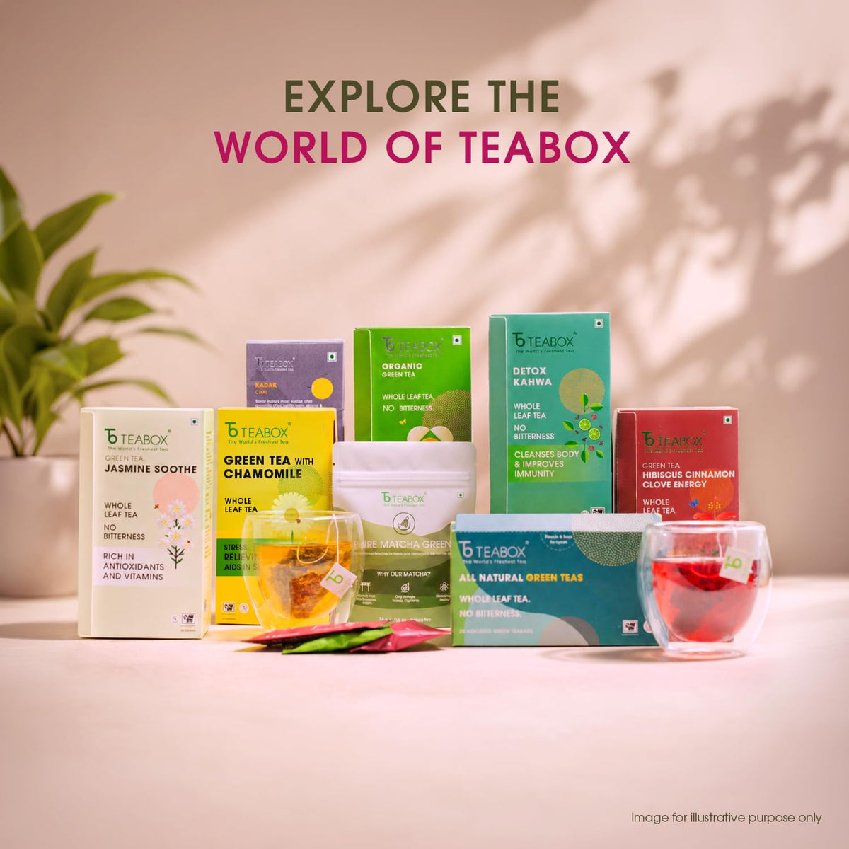 Teabox Premium Darjeeling Green Tea With Natural Rose Petals |100% Whole Leaf & 0% Bitterness | Green Tea From The Himalayas | 25 Tea Bags (Low Caffeine)