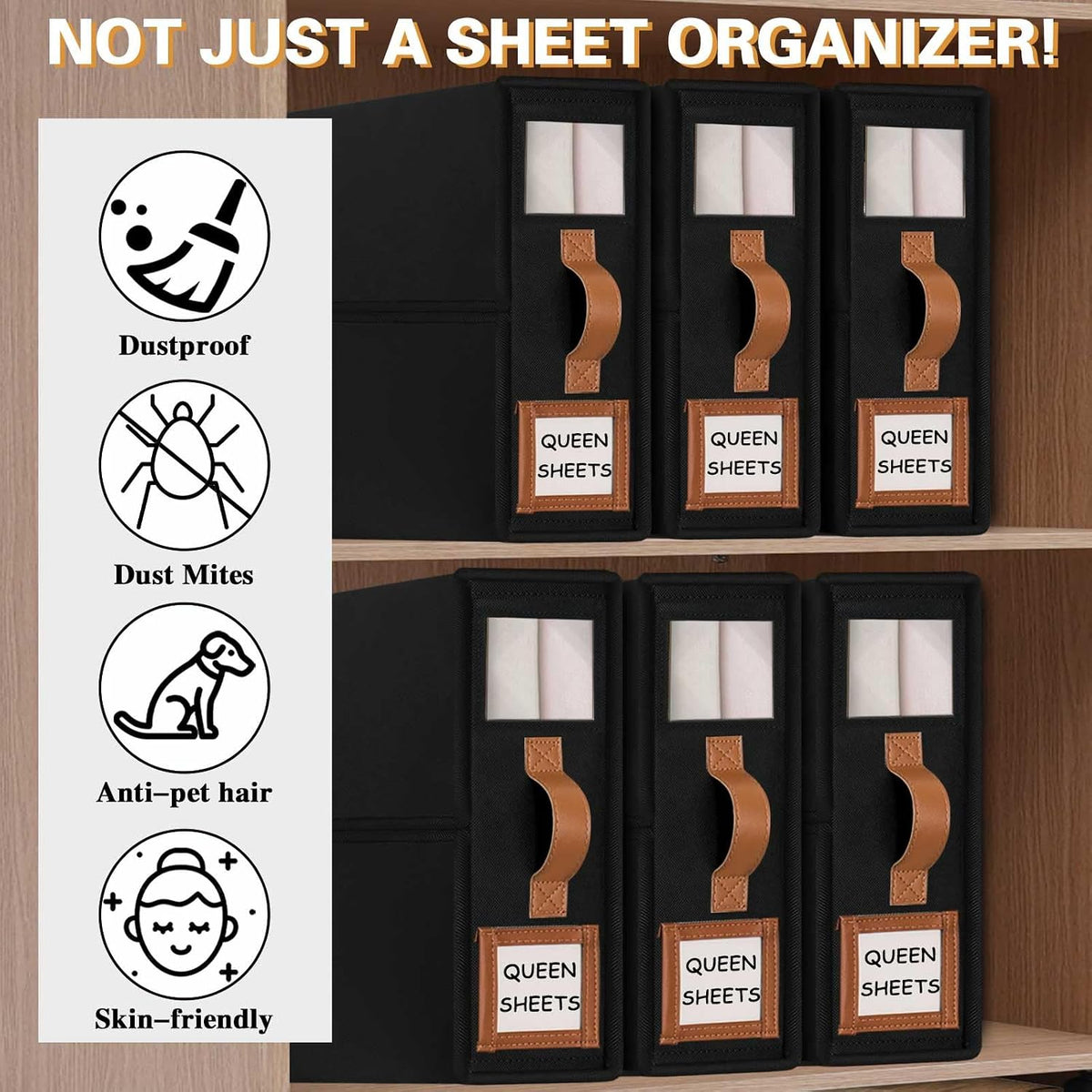 GhvyenntteS Bed Sheet Organizers and Storage, Closet Organizer