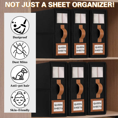 GhvyenntteS Bed Sheet Organizers and Storage, Closet Organizer