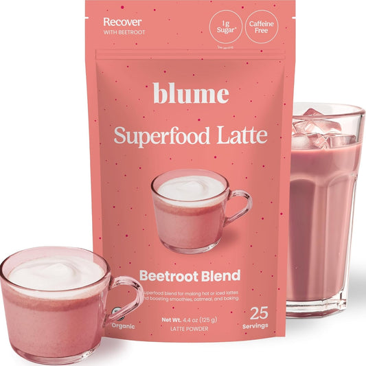 Blume Superfoods Latte - Matcha Powder with Coconut, Natural Caffeine, L-Theanine, All Day Energy & Focus, Sugar-Free, Moringa, Vegan, Organic Matcha Latte from Shizuoka Japan, Green Tea - 25 Servings