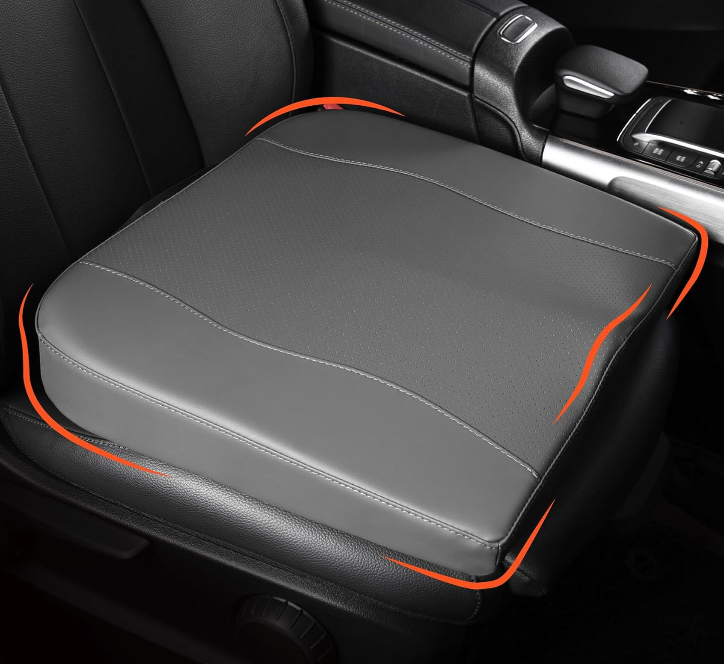 Lofty Aim Car Seat Cushion, Comfort Memory Foam Car Cushions for Driving - Sciatica & Lower Back Pain Relief, Driver Seat Pillow for Auto, Office Chair, Wheelchair - Black