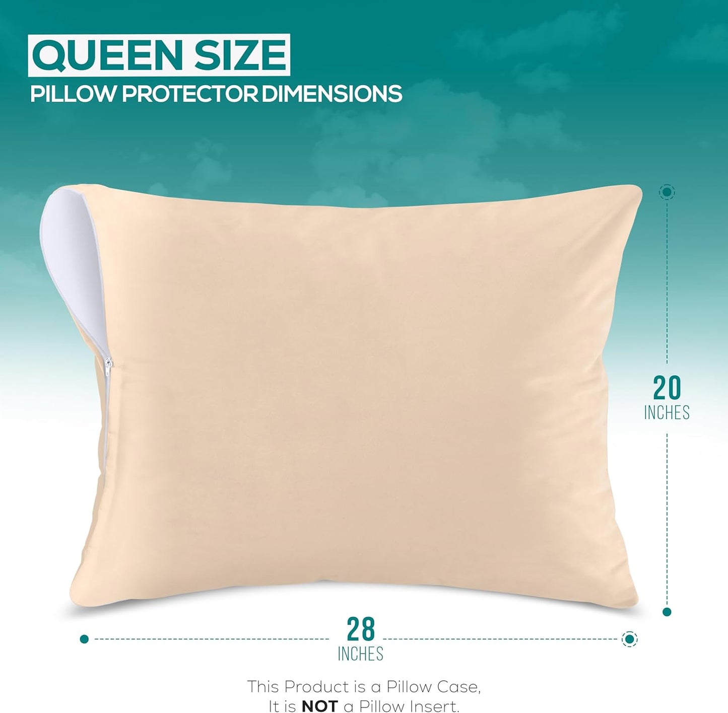 Utopia Bedding Premium 100% Waterproof Pillow Protectors with Zipper Standard Size (Set of 4), Bed Bug and Dust Mite Proof Zippered Pillow Covers, Pillow Encasement Cases, Gray