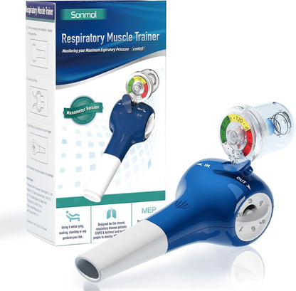 Sonmol Lung Trainer with Travel Case, MEP Test, 5 Resistance Levels