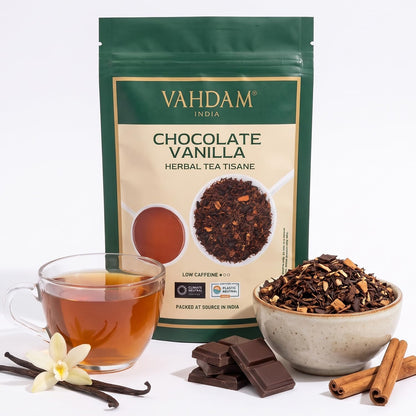 VAHDAM Instant Chai Latte - 10 Sachets (7.7 Oz / 220g) | Authentic Indian Chai with Natural Spices | Just Add Water, No Steeping Required | Creamy Chai Latte Anytime