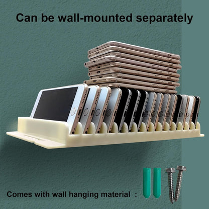 Cell Phone Holder Classroom，Phone Box for Family Time，Humanized Grooves Prevent Slipping, Making it Suitable for Home, School, and Office Use(X-Large)