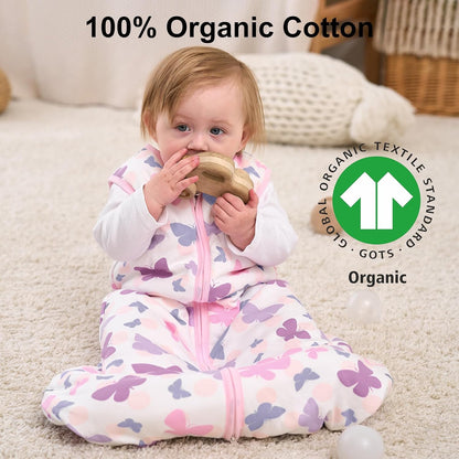 Yoofoss Baby Sleep Sack Baby Wearable Blanket 100% Cotton 2-Way Zipper Toddler Sleeping Sack