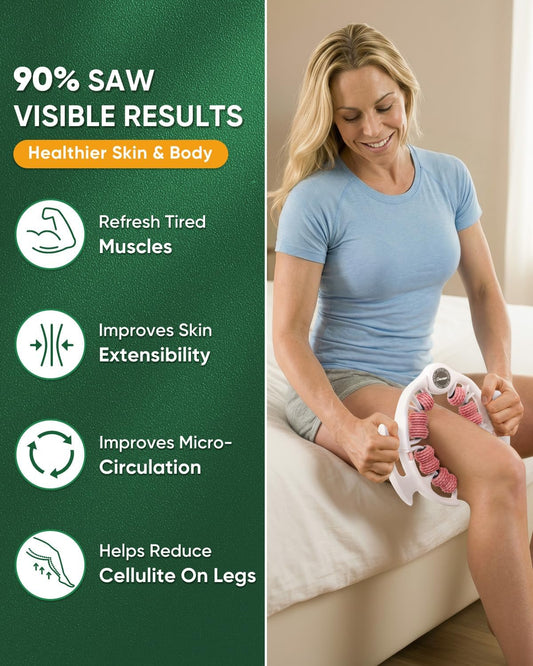 ONUEMP Cellulite Massager Roller Cellulite Remover Muscle Roller, Pink
