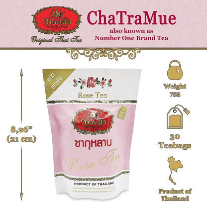 ChaTraMue Brand, Rose Tea Original Thai Tea(Mix), Size 150g