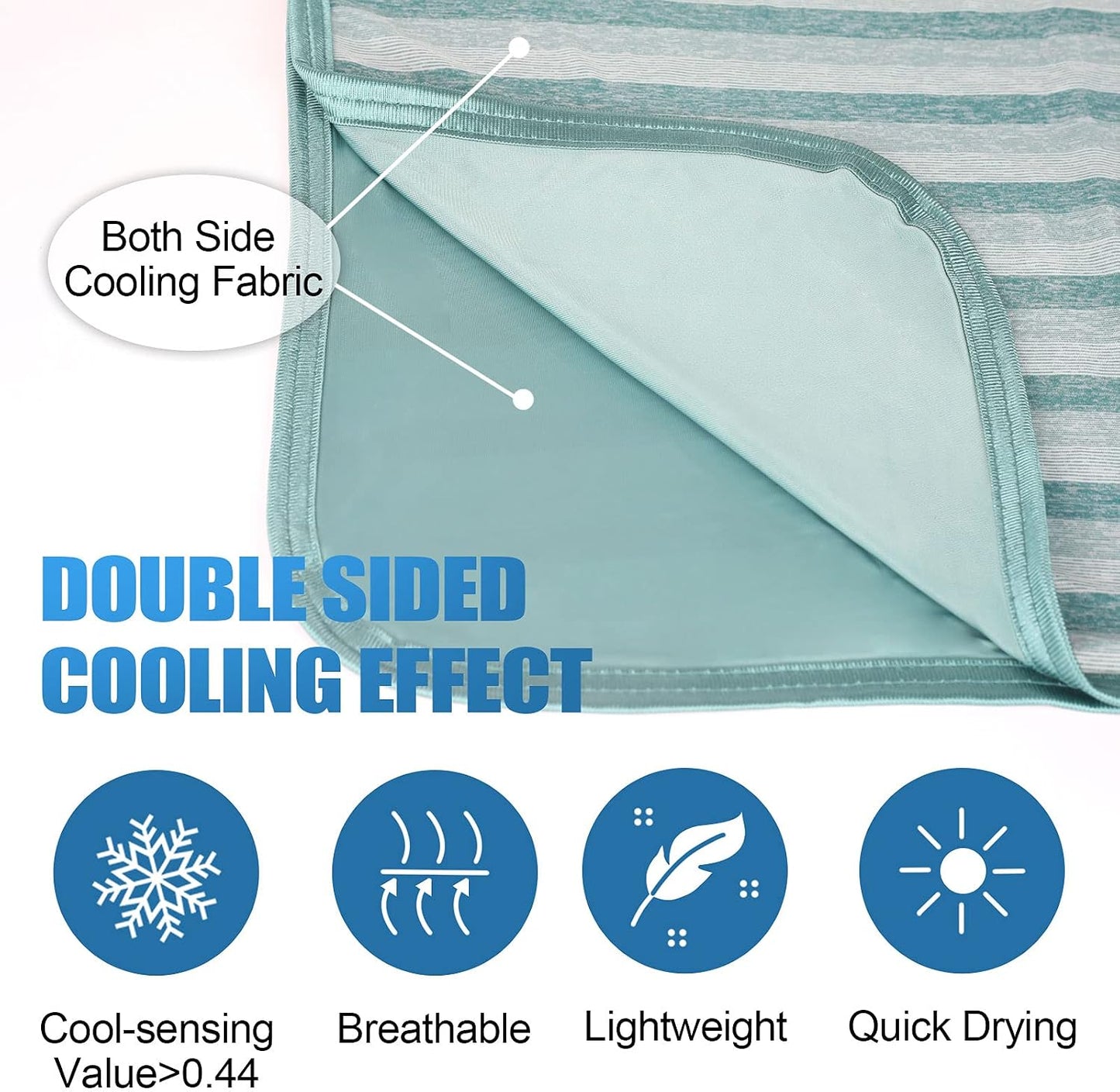 Ailemei Direct Cooling Throw Blanket for Hot Sleepers,Double Sided Cold Effect, Lightweight Breathable Summer Bed Blanket for Couch, Transfer Heat to Keep Body Cool Night Sweats,50"x70"