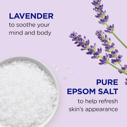 Dr. Teal's Epsom Salt Soaking Solution and Foaming Bath with Pure Epsom Salt Combo Pack, Lavender