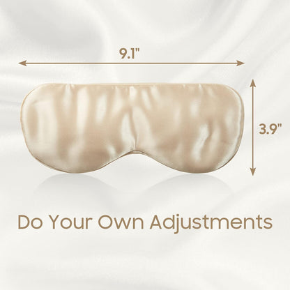 Sleep Mask 100% Mulberry Silk, Misty Blue