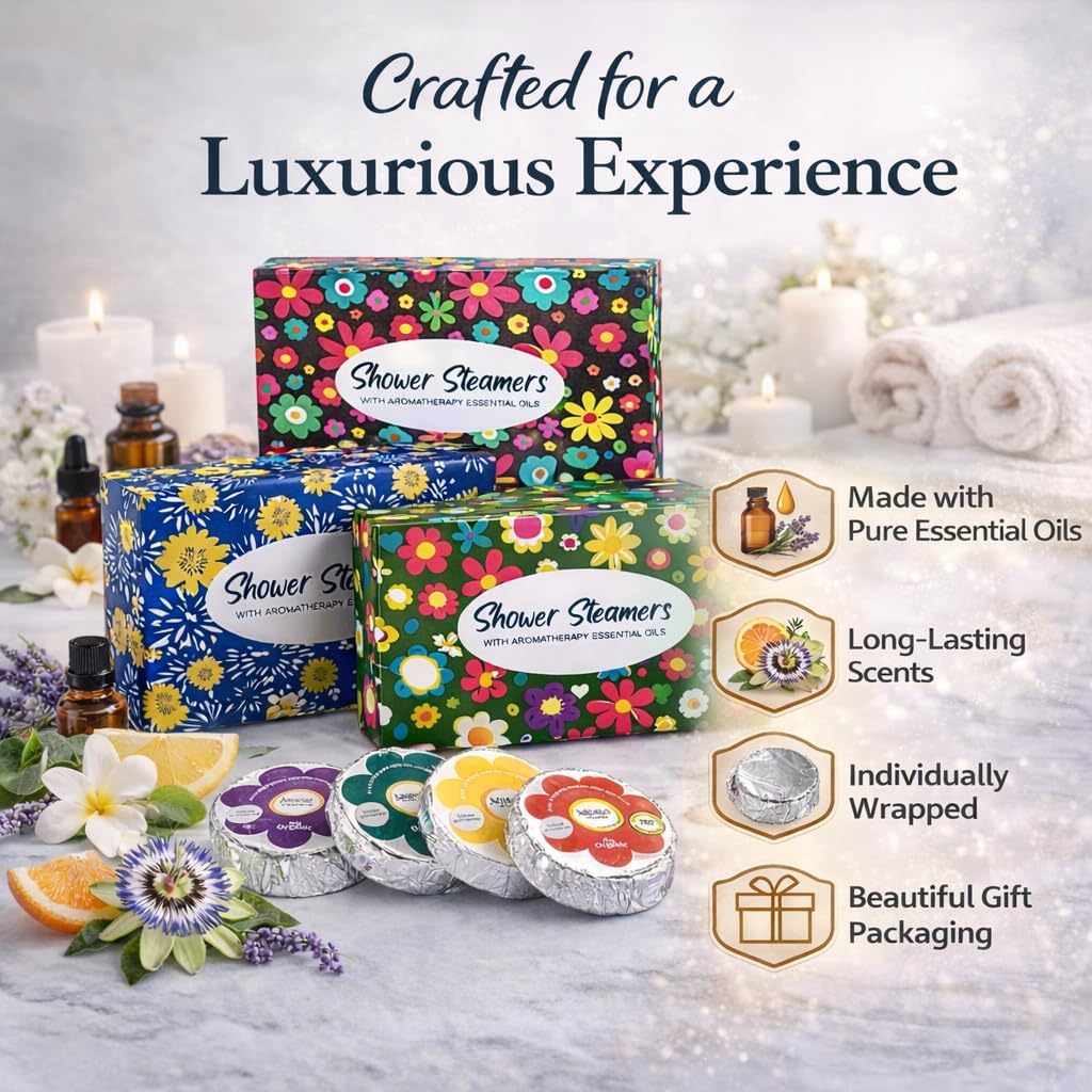 Bath Bombs for Women Gift Set - 24 Natural and Organic Bath Bombs with Essential Oils & Moisturizing Shea Butter, Spa Birthday Gift, Selfcare Gifts, Women, Teen Girls, Bridesmaid Gift