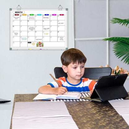 Dry Erase Board Calendar for Wall, 36" x 24" Monthly Whiteboard