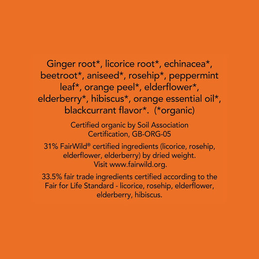Pukka Elderberry & Echinacea Herbal Tea, 20ct (Pack of 6)