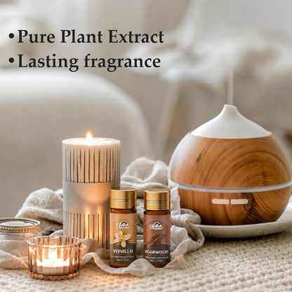 Essential Oil Set, 32 Pcs Fragrance Aromatherapy Oils for Skin, Diffusers, Home Care, Humidifier Laundry, Candle Making - Tea Tree, Sandalwood, Lavender, Vanilla, Eucalyptus and More(5mL)