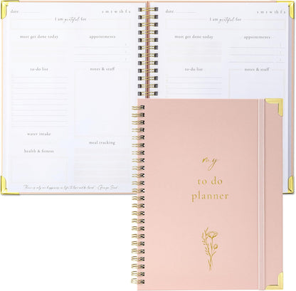 Beautiful To Do List Notebook - Aesthetic Undated ADHD Daily Planner Gift