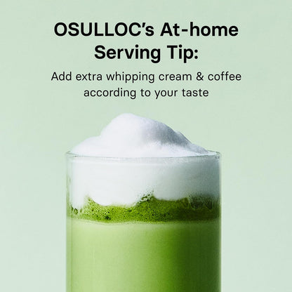 OSULLOC Jeju Matcha Milk Tea Powder Stick Packets, 10 Count