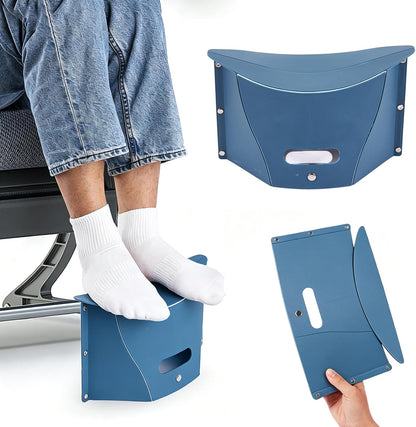 2pcs Portable Airplane Foot Rest for Air Travel Under Desk & Outdoor Stool
