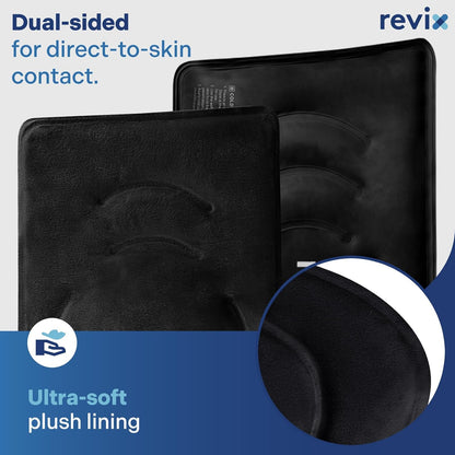 REVIX 19" Extra Large Knee Ice Pack Wrap Around Entire Knee, Reusable Gel Cold Pack for Discomfort and Post-Workout Fatigue, Cold Compress, Enhance Comfort and Recovery