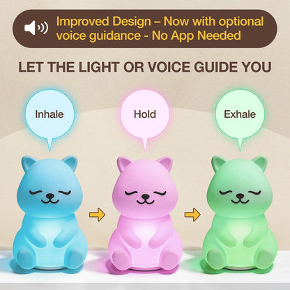 Speaking Breathing Lamp, Guided Meditation & Breathing Light, Kids & Adults