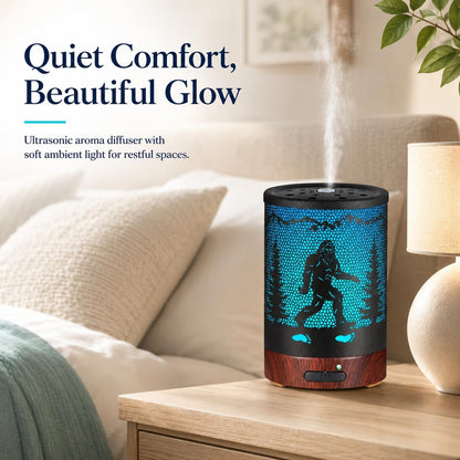 Essential Oil Diffuser, Ultrasonic Diffuser for Essential Oil, Cool Mist Humidifier Aromatherapy Diffuser with 7 Color Lighting Changing Modes, Waterless Auto Shut-Off for Home（Flower Fairy）