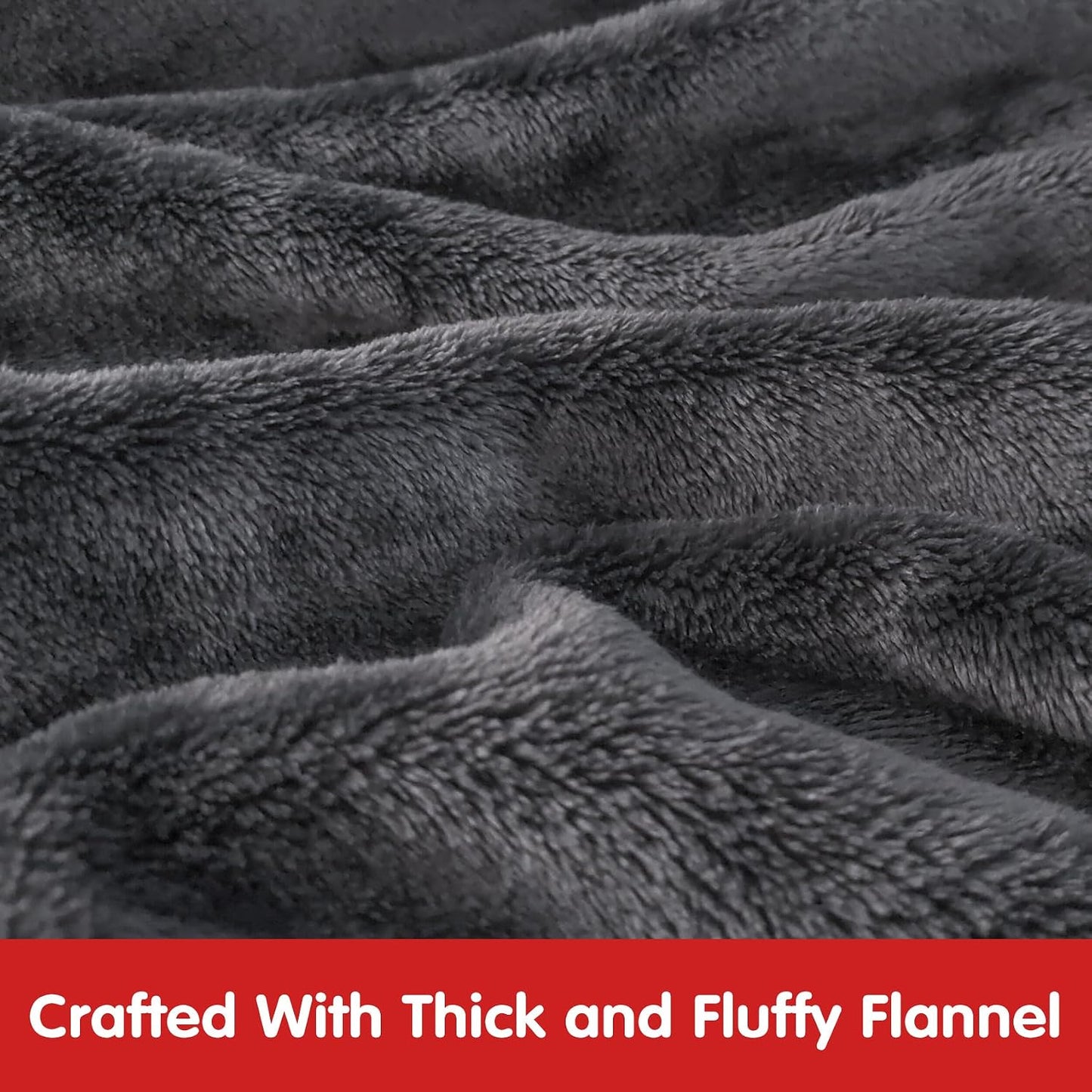 Waitu Wearable Blanket Sweatshirt Gifts for Women and Men, Warm and Cozy Giant Blanket Hoodie, Thick Flannel Blanket with Sleeves and Giant Pocket - Dark Gray