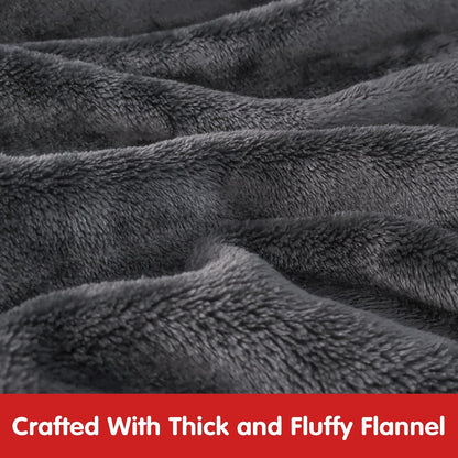 Waitu Wearable Blanket Sweatshirt Gifts for Women and Men, Warm and Cozy Giant Blanket Hoodie, Thick Flannel Blanket with Sleeves and Giant Pocket - Dark Gray