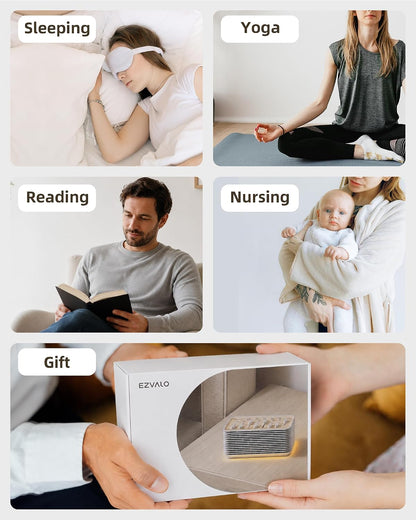 White Noise Sound Machine for Sleep, 255+ Natural Sound Combinations, Breathing Night Light with Sleep Timer, Volume Control, Rechargeable Bluetooth Speaker, Bedroom Relaxation Baby Kids Adults