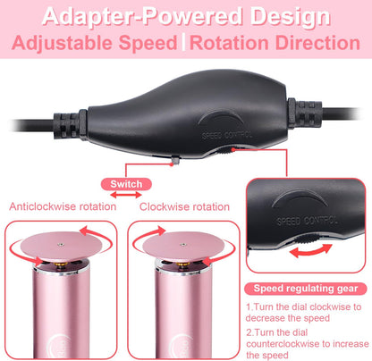 HayZBao Electric Foot Callus Remover - Electric Callus Remover for Feet,Foot Scrubber with 60 Pcs Sandpaper Discs,Professional Pedicure Tool for Dead Skin - Black