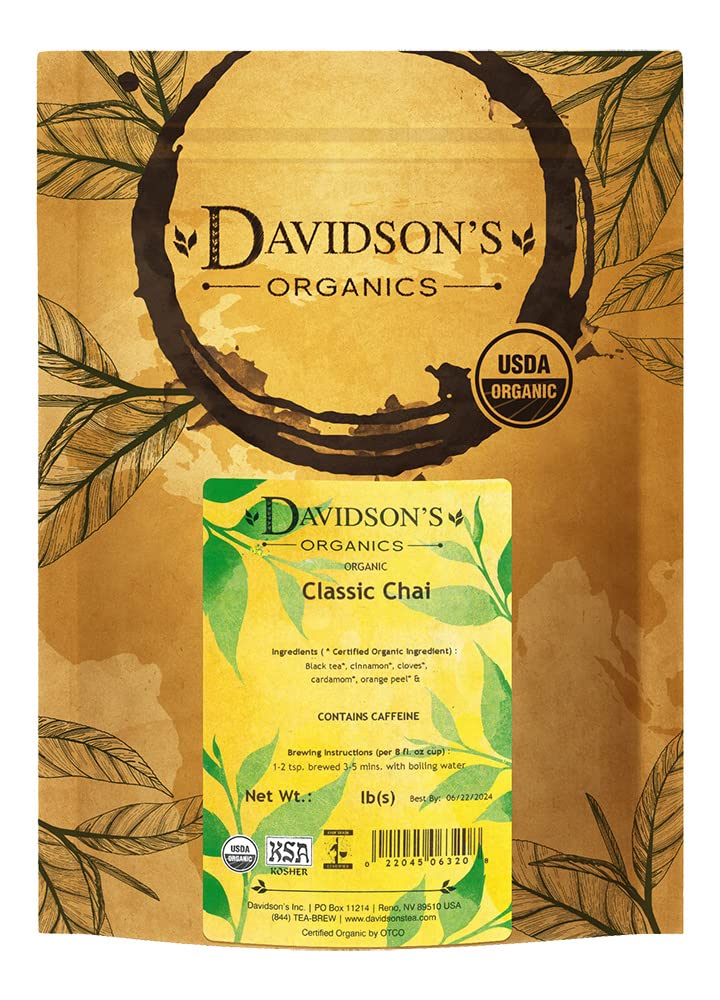 Davidson's Tea Bulk, Classic Chai, 16-Ounce Bag (Packaging May Vary)
