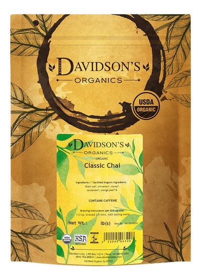 Davidson's Tea Bulk, Classic Chai, 16-Ounce Bag (Packaging May Vary)