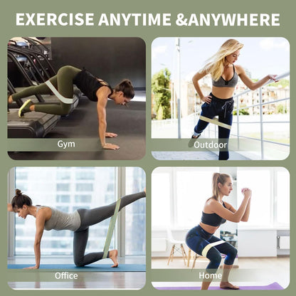 KANGFITER Non-Slip Fabric Resistance Bands for Working Out 3 Levels