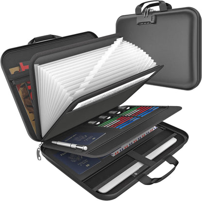 onvvippiv Important Document Organizer Folio Accordion File Organizer
