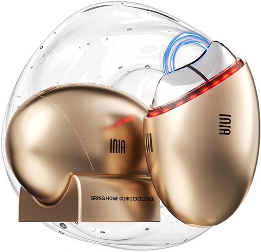 INIA 7-in-1 Red Light Therapy for Face and Neck Gua Sha Facial Tool Device