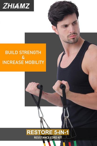 Resistance Bands with Handles, Exercise Bands with Handles, Door Anchor