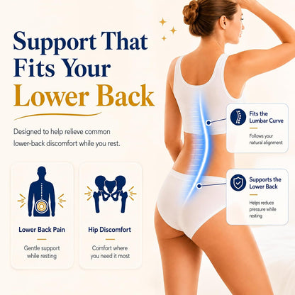 Lumbar Support Pillow for Bed Relief Lower Back Pain with Cooling Gel: Sciatica Lower Back Pillow for Sleeping-Memory Foam Waist Pillow for Side/Back/Stomach Sleepers-Bed Rest Pillow for Car, Sofa