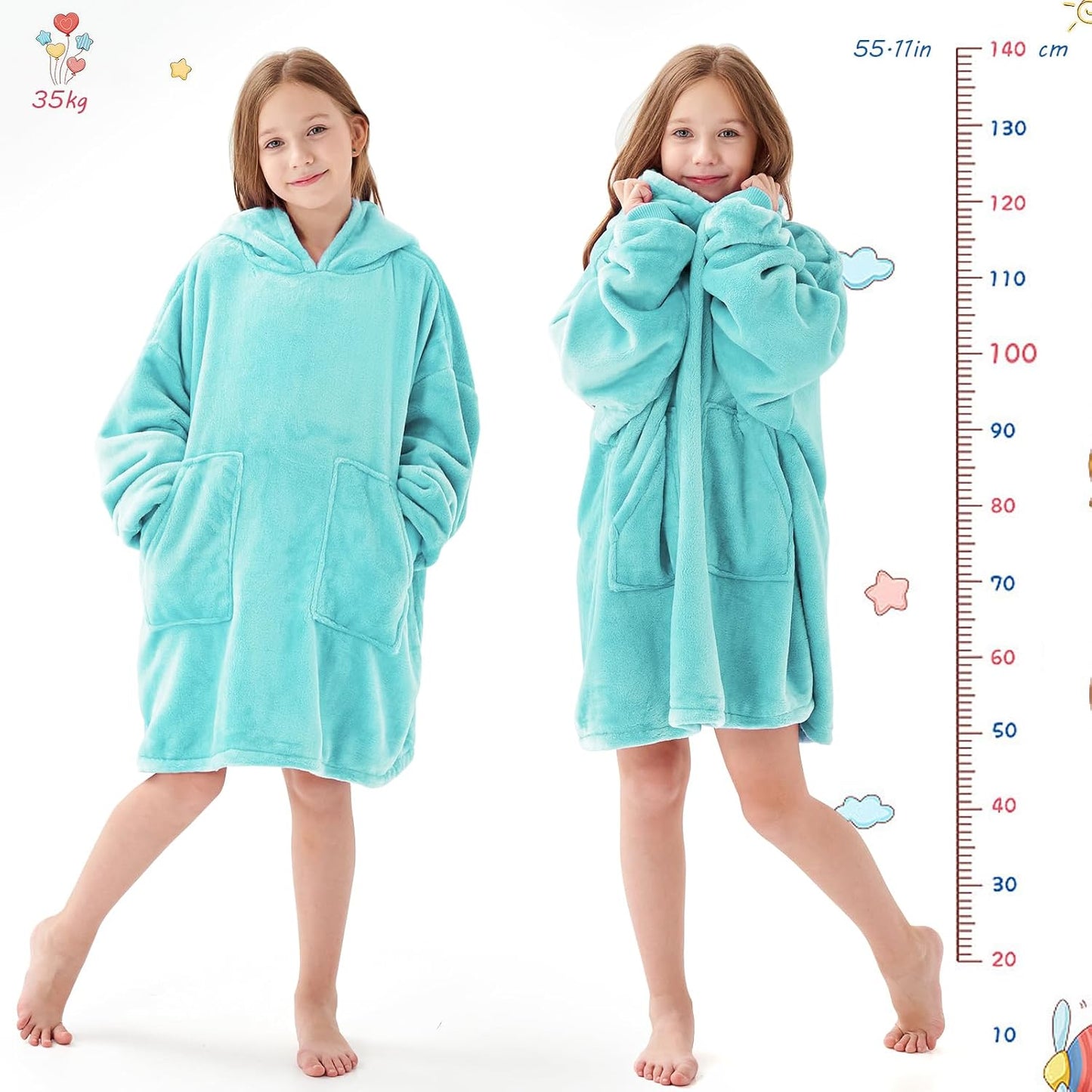 Aemicion Strawberry Blanket Hoodie,Oversized Sherpa Wearable Hooded Blanket,Warm Cozy Sweatshirt Gifts for Women Girls Adult