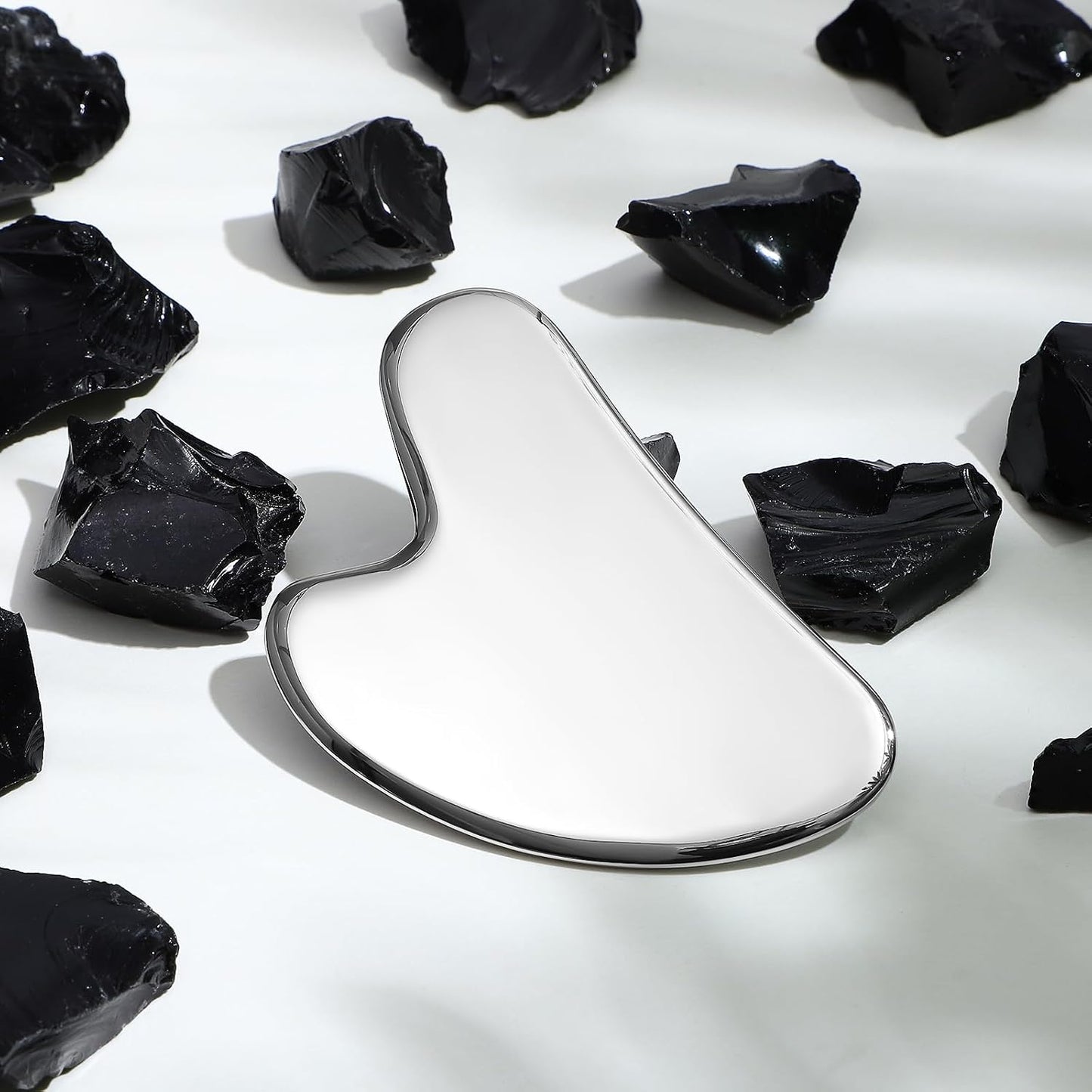 rosenice Gua Sha Facial Tools Guasha Tool Gua Sha Jade Stone Manual Massage Sticks for Jawline Sculpting and Puffiness Reducing for Face Body Tensions Reduce Festive Gifts