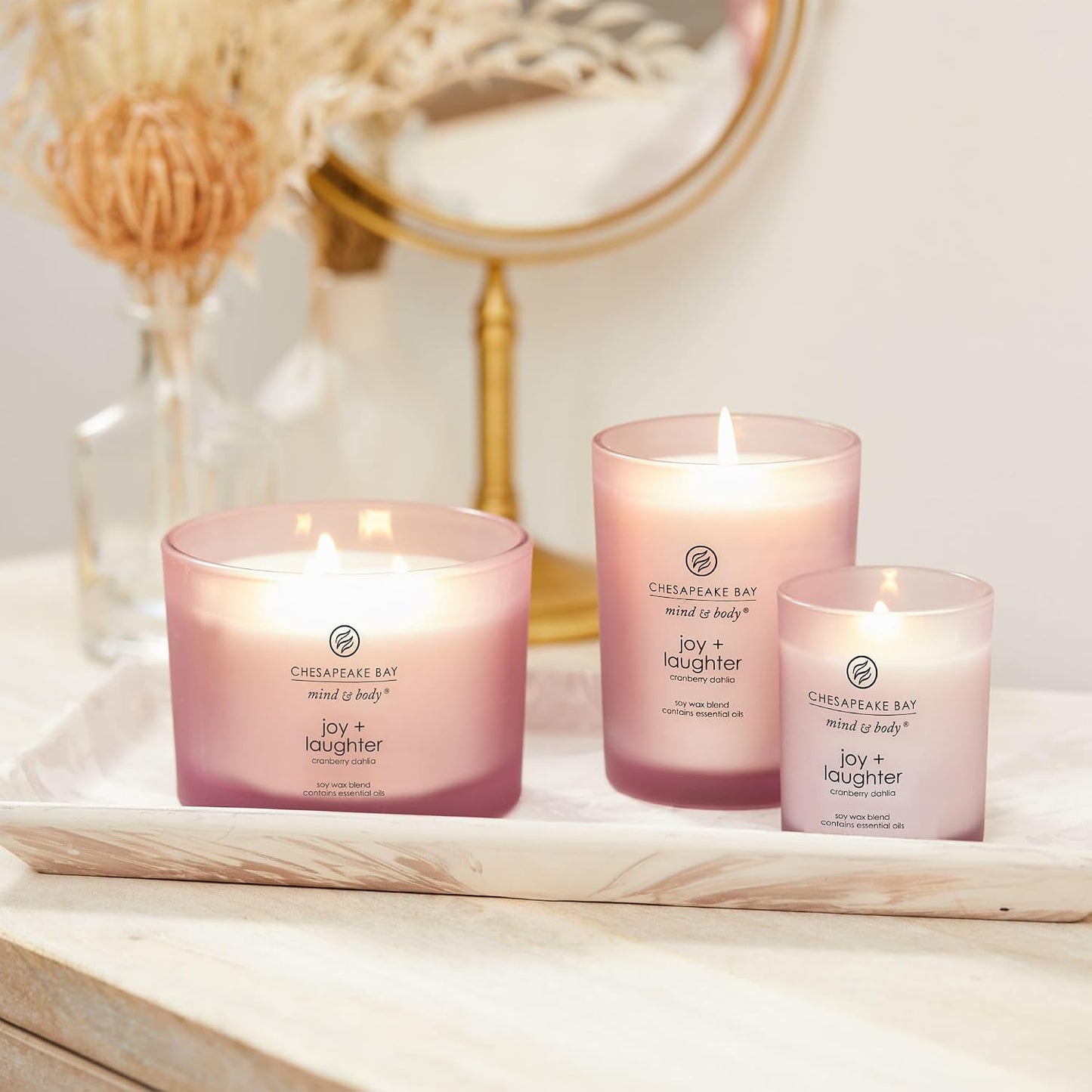Chesapeake Bay Candle Scented Candle Serenity + Calm (Lavender Thyme) Coffee Table Home Décor