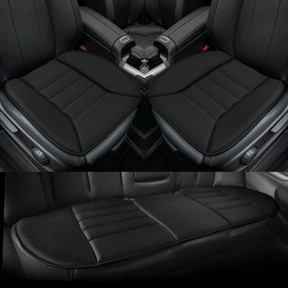 kingphenix Car Seat Cushion with 1.2inch Comfort Memory Foam, Seat Cushion for Car and Office Chair (Black)