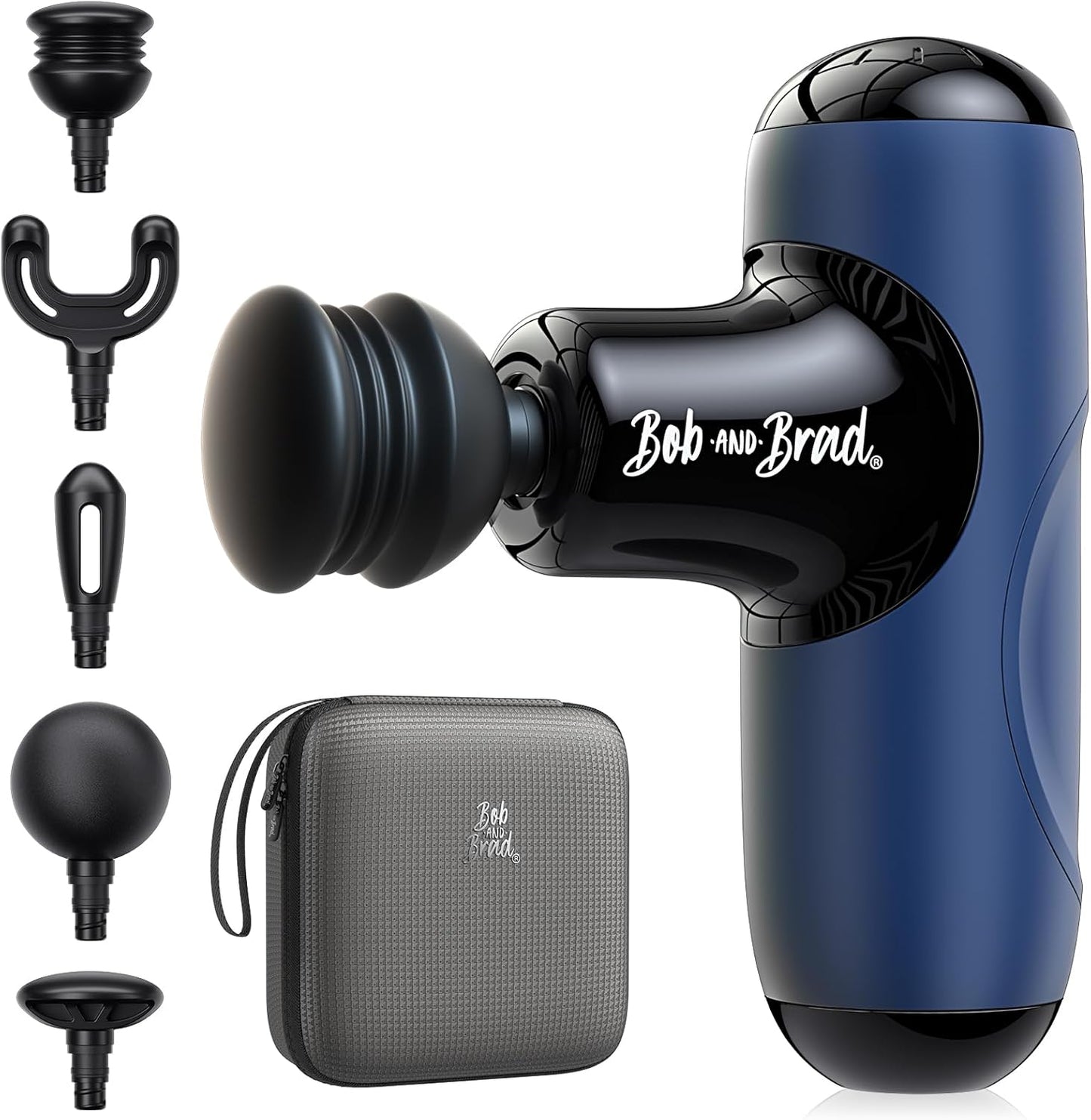 BOB AND BRAD Q2 Pro Mini Massage Gun with Heat and Cold, Pocket-Sized Deep Tissue Massager, HSA Portable Percussion Muscle Massager Gun, Ultra Small & Quiet Muscle Massager, FSA Eligible