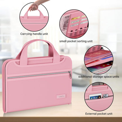 Tamfile Fireproof Accordion File Organizer, Expanding File Folder