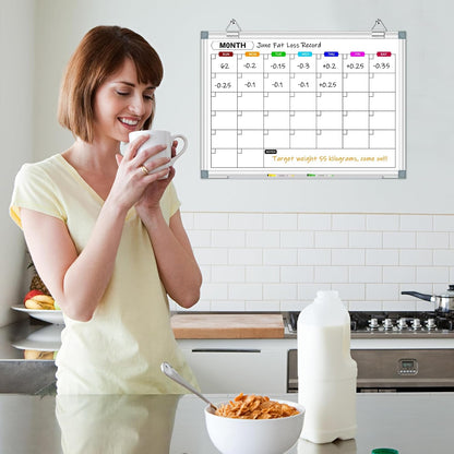 Dry Erase Board Calendar for Wall, 36" x 24" Monthly Whiteboard