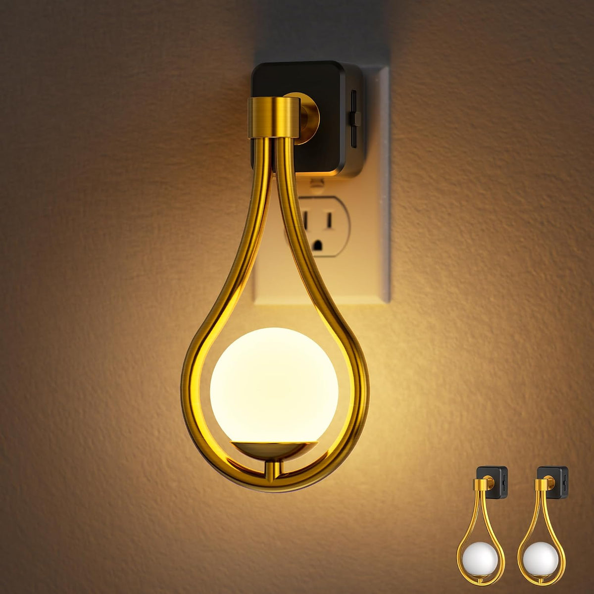 Briignite Night Light,Night Lights Plug into Wall,LED Projector Night Light