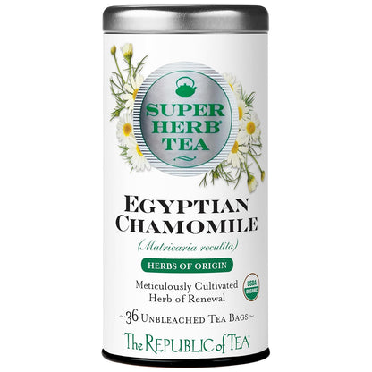 The Republic of Tea SuperHerb Organic Egyptian Chamomile Herbal Tea, 36 Ct